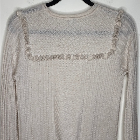 Joie | Wool Silk Ruffle Sweater - Picture 7 of 12